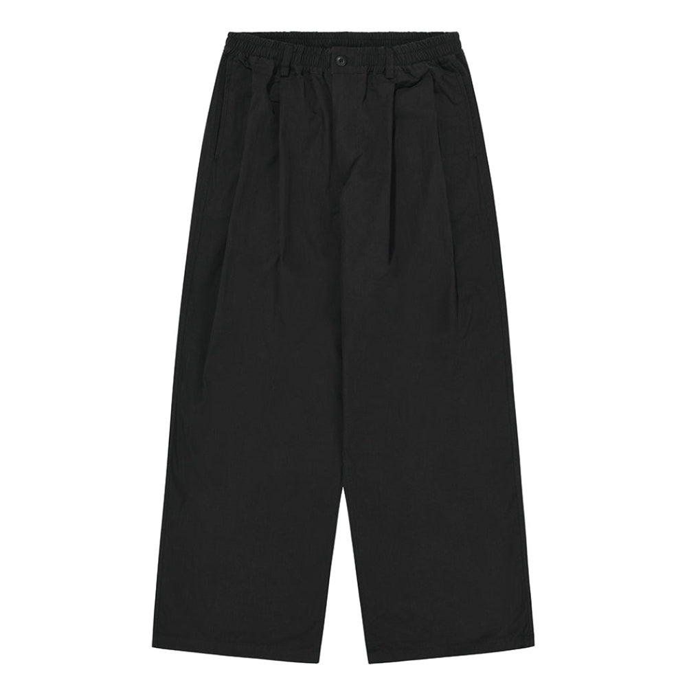 Two Tuck Wide CN Pants (Black) – Kappy Design Two Tuck Wide CN Pants (Black) – Kappy Design