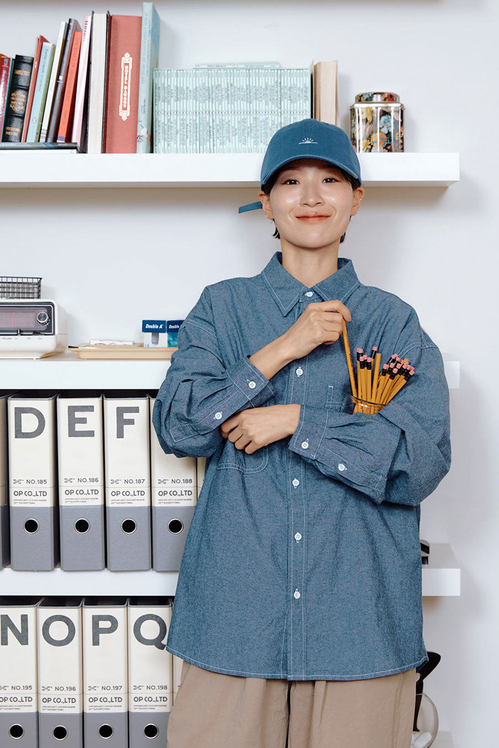 2 Pocket Denim Shirt (Blue)