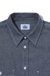 2 Pocket Denim Shirt (Blue)