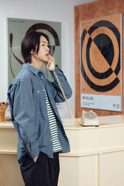 2 Pocket Denim Shirt (Blue)