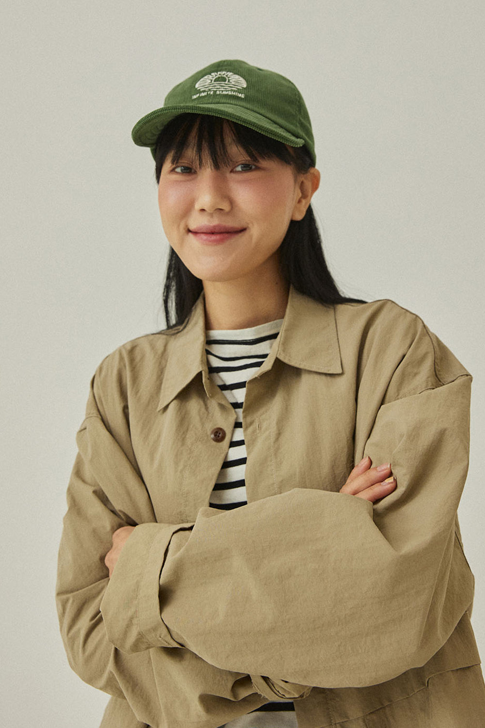 Corduroy Sunshine Cap (Green)
