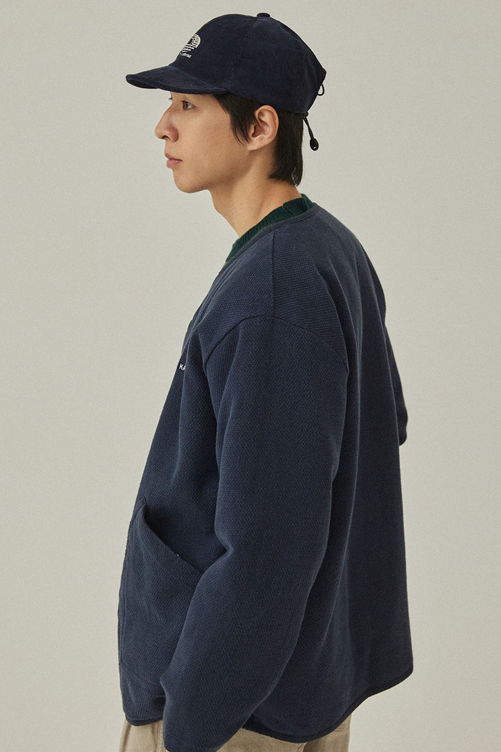 Corduroy Sunshine Cap (Navy)