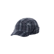 Fleece Check Trooper Hat Black