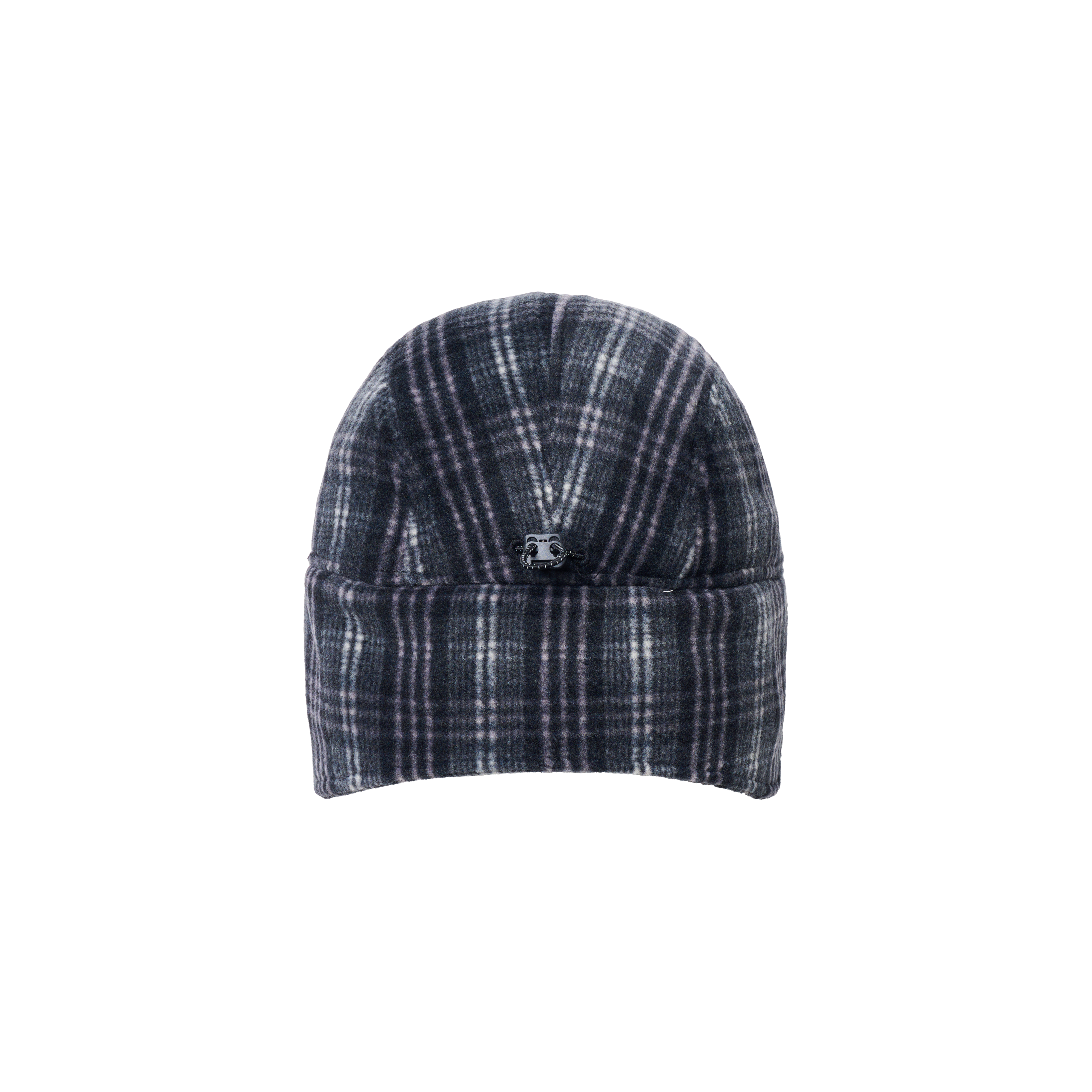 Fleece Check Trooper Hat Black