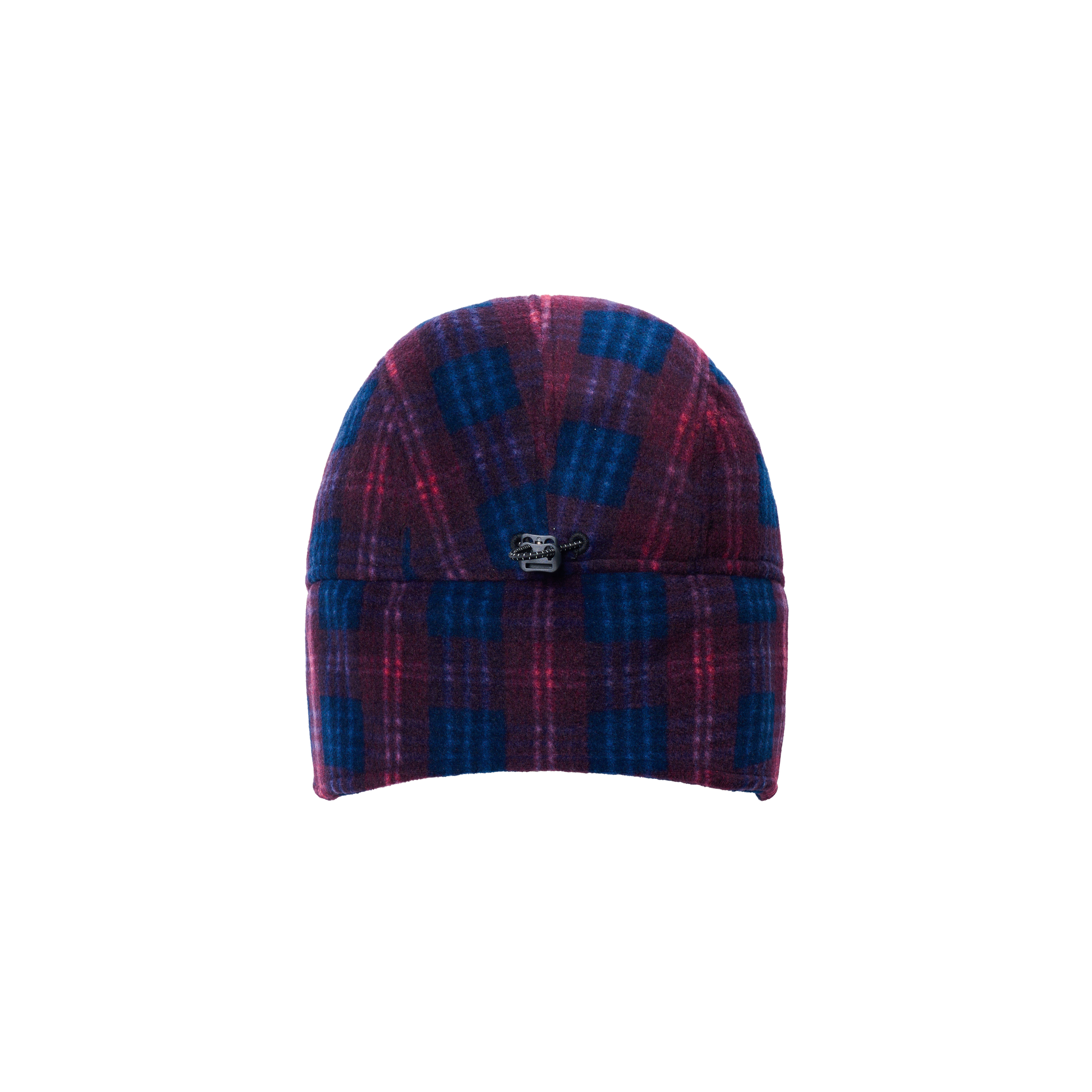 Fleece Check Trooper Hat Purple