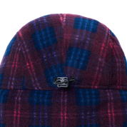 Fleece Check Trooper Hat Purple