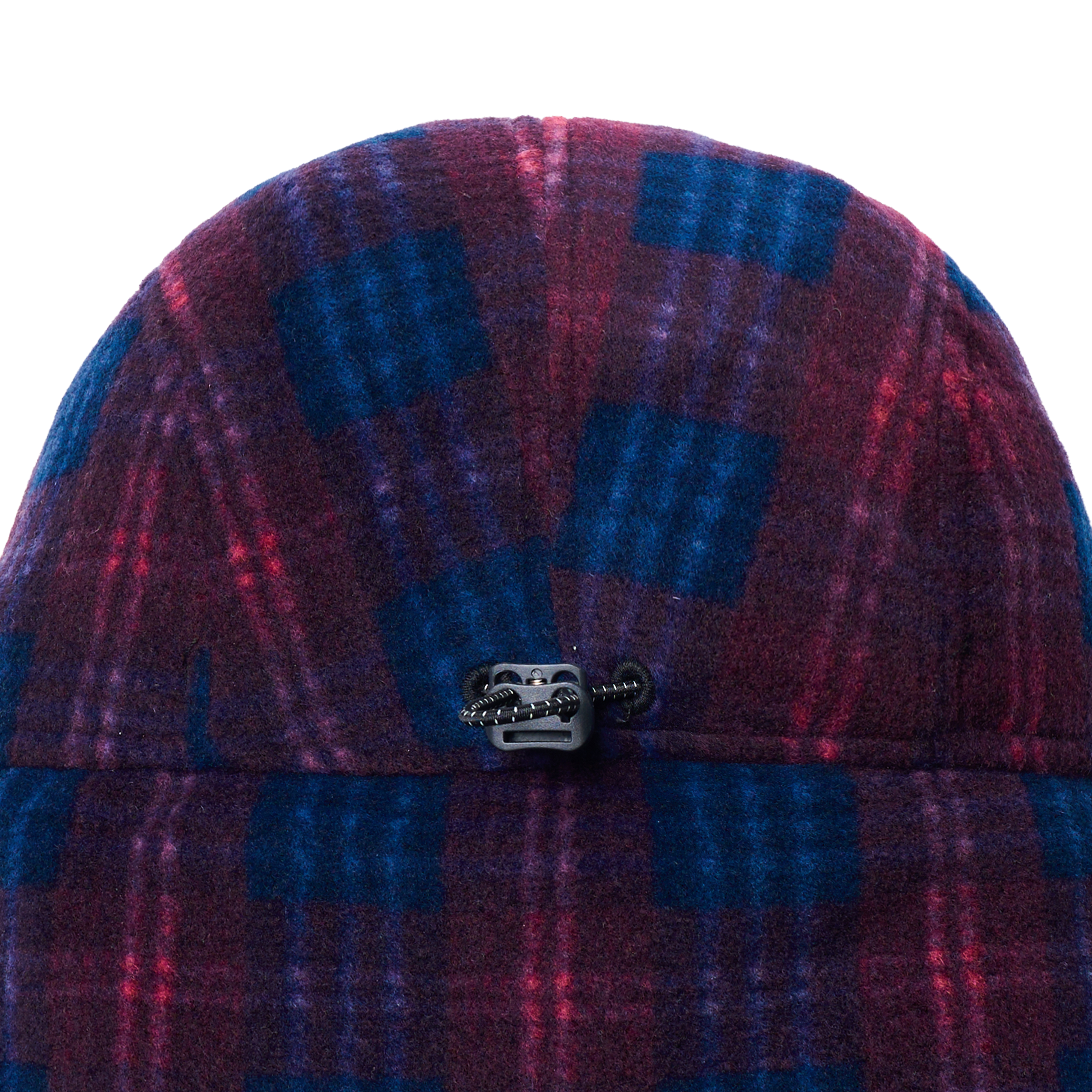 Fleece Check Trooper Hat Purple