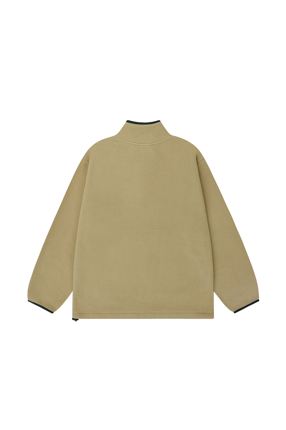 Fleece Button Anorak (Beige)