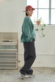 Heavy Cotton Fatigue Pants (Charcoal)