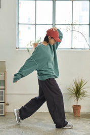 Heavy Cotton Fatigue Pants (Charcoal)