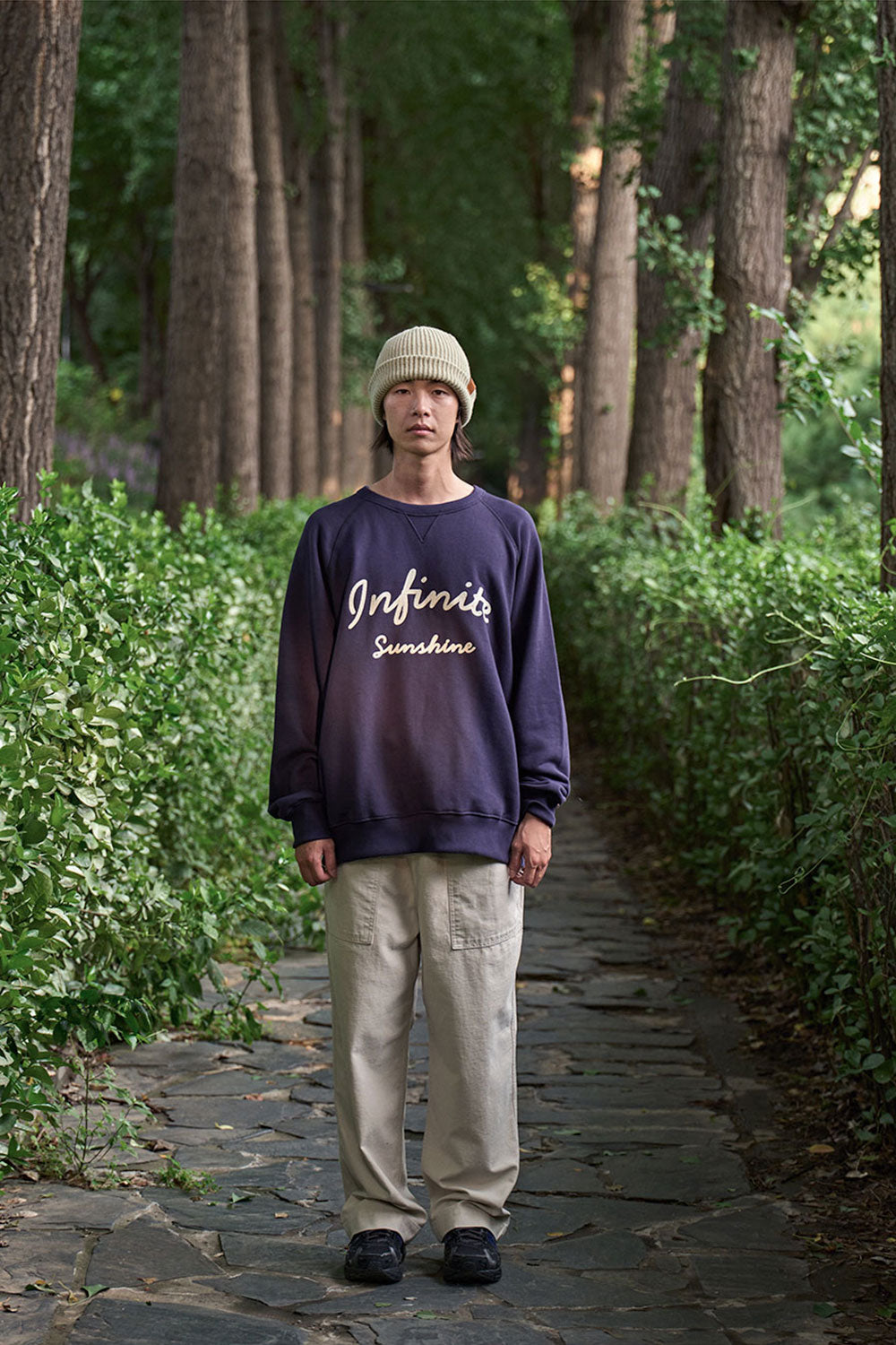 Heavy Cotton Fatigue Pants (Cream)