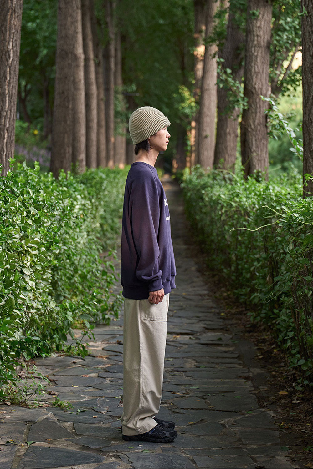 Heavy Cotton Fatigue Pants (Cream)