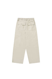 Heavy Cotton Fatigue Pants (Cream)