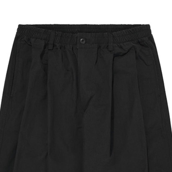 Two Tuck Wide CN Pants (Black)