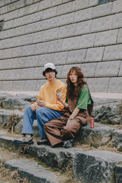 Sunny wink Pigment Sweatshirt (Yellow)