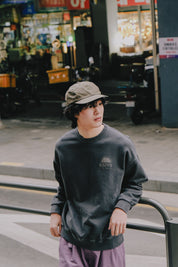 Sunny Wink Pigment Sweatshirt (Charcoal)