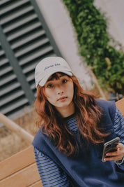Woven Cotton Vest (Navy)