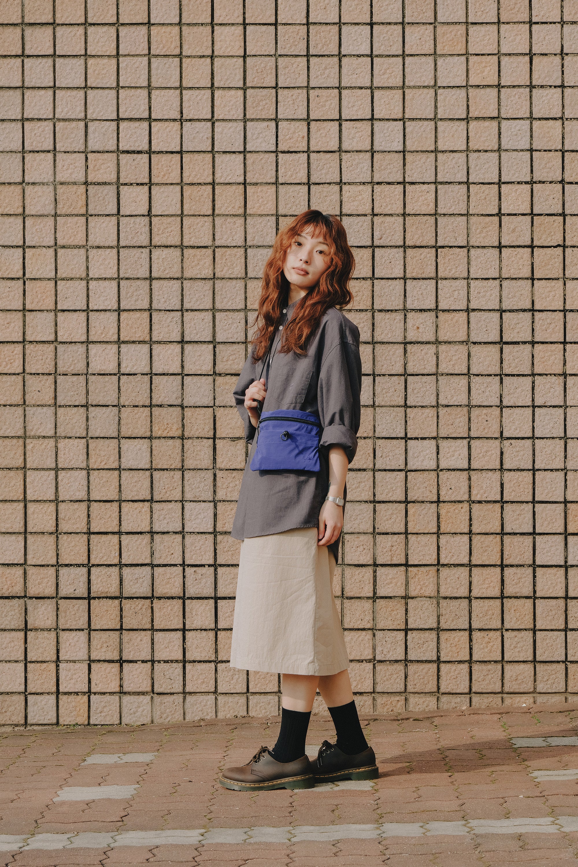 Relaxed Oxford Shirt (Charcoal)