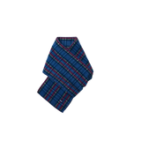 Kappy Fleece Check Muffler Blue