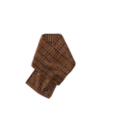 Kappy Fleece Check Muffler Brown