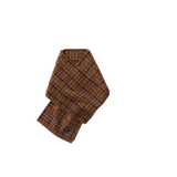Kappy Fleece Check Muffler Brown