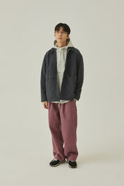 Nylon Shirt Jacket (Charcoal)