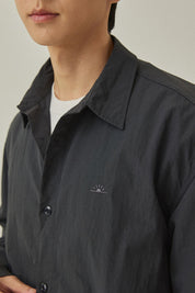 Nylon Shirt Jacket (Charcoal)