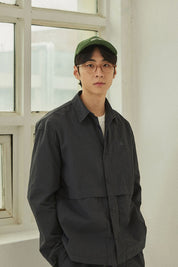 Nylon Shirt Jacket (Charcoal)