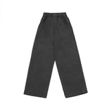 One Tuck Fatigue Corduroy  Pants (Charcoal)