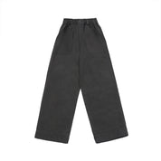 One Tuck Fatigue Corduroy  Pants (Charcoal)