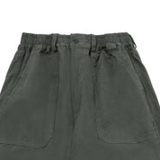 One Tuck Wide Fatigue Pants (Charcoal)
