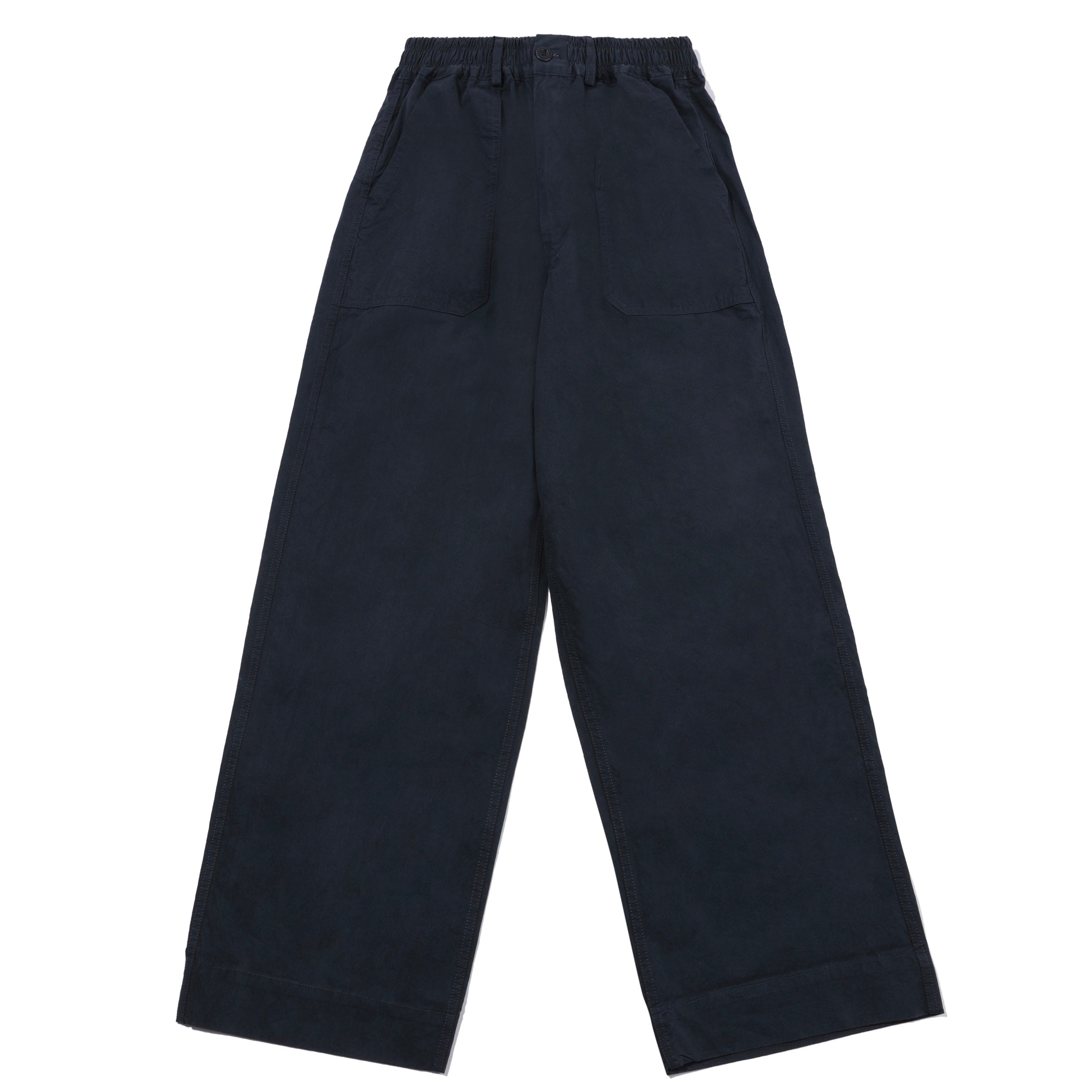 One Tuck Wide Fatigue Pants (Navy)