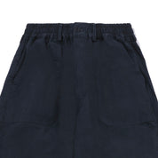 One Tuck Wide Fatigue Pants (Navy)