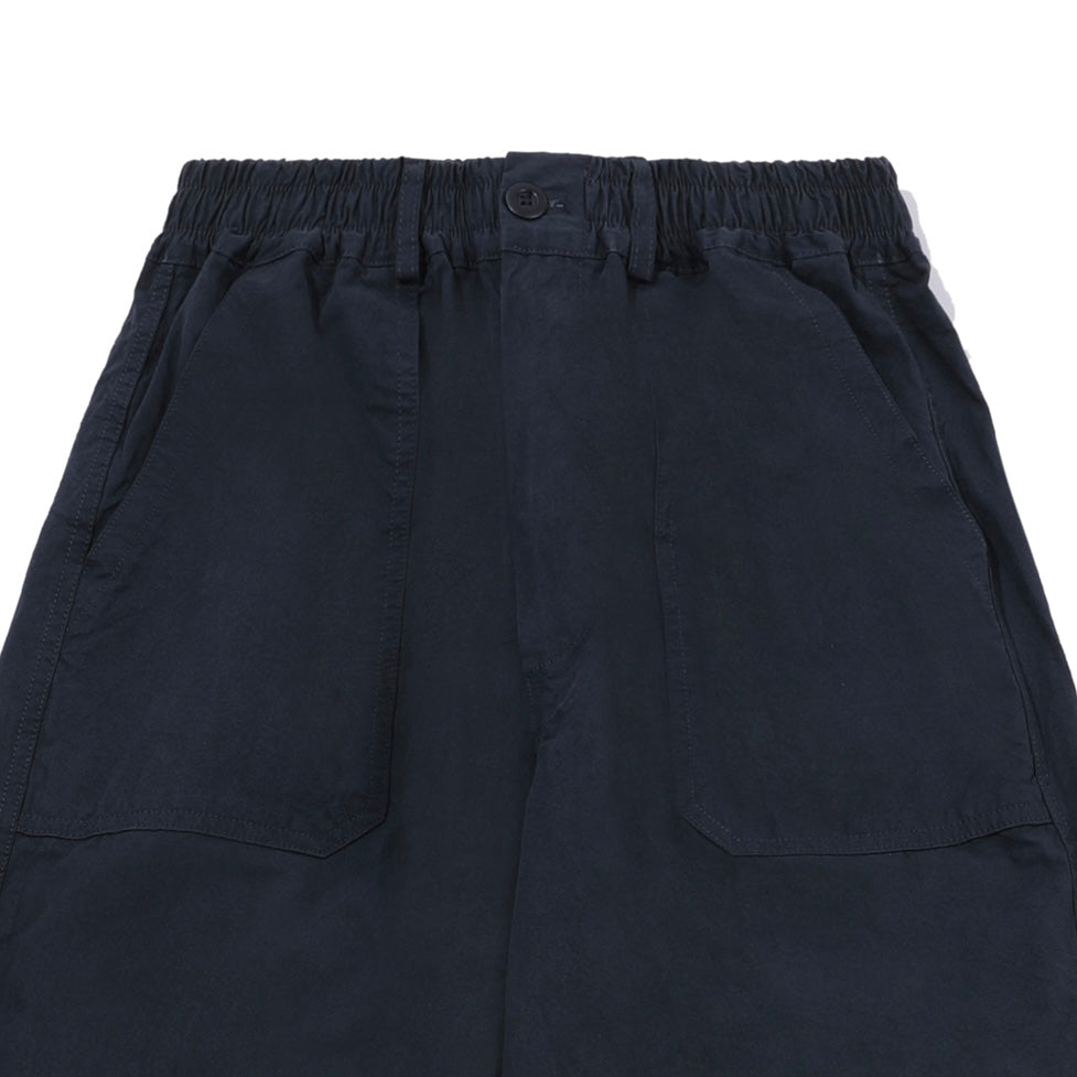 One Tuck Wide Fatigue Pants (Navy)