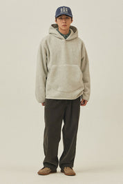 One Tuck Corduroy Pants (Charcoal)