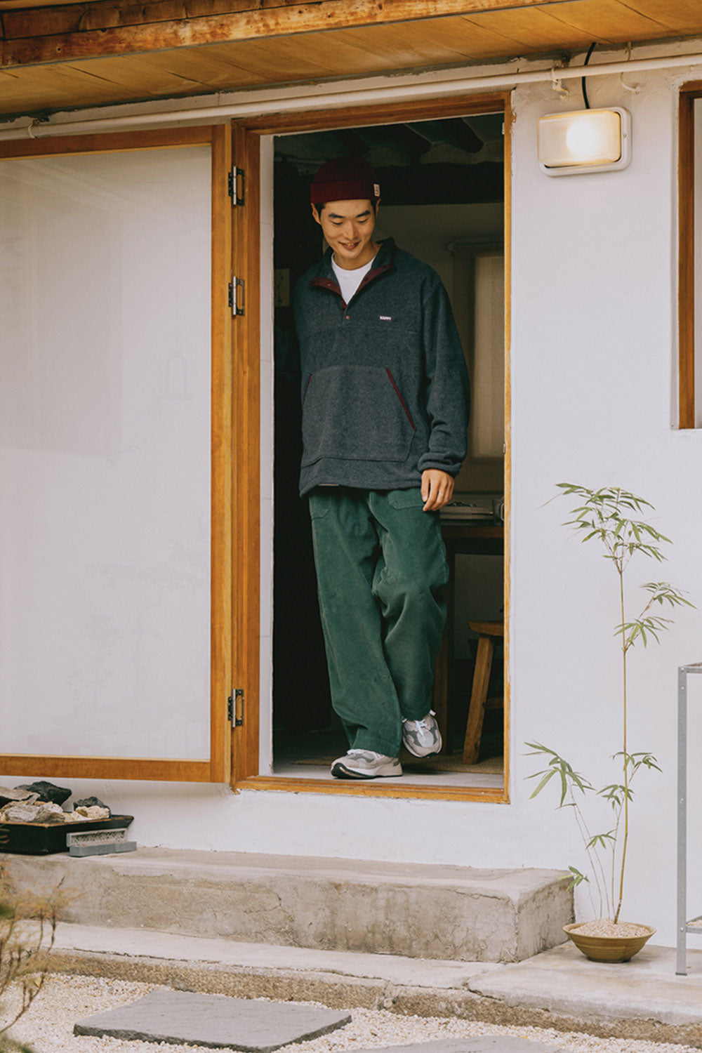 One Tuck Corduroy Pants (Forest)