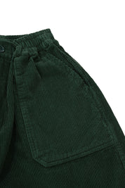 One Tuck Corduroy Pants (Forest)