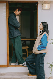 One Tuck Corduroy Pants (Forest)