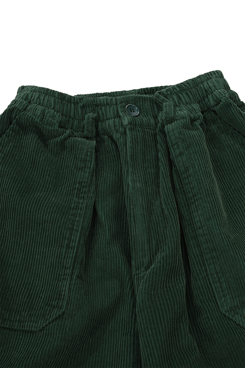 One Tuck Corduroy Pants (Forest)