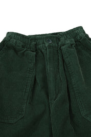 One Tuck Corduroy Pants (Forest)