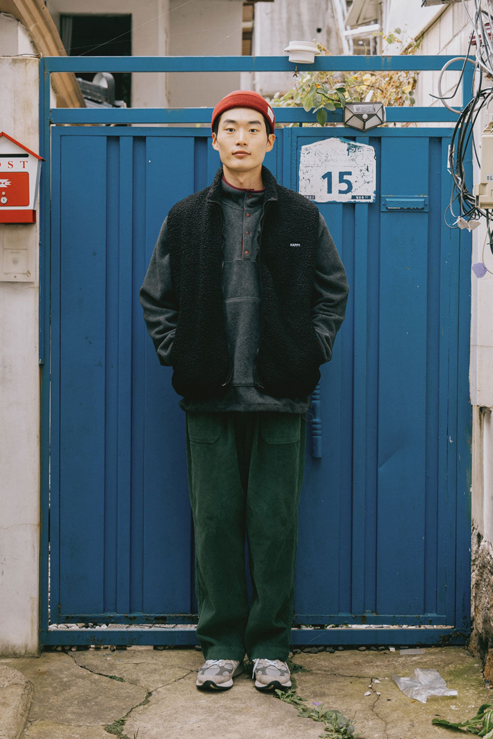One Tuck Corduroy Pants (Forest)