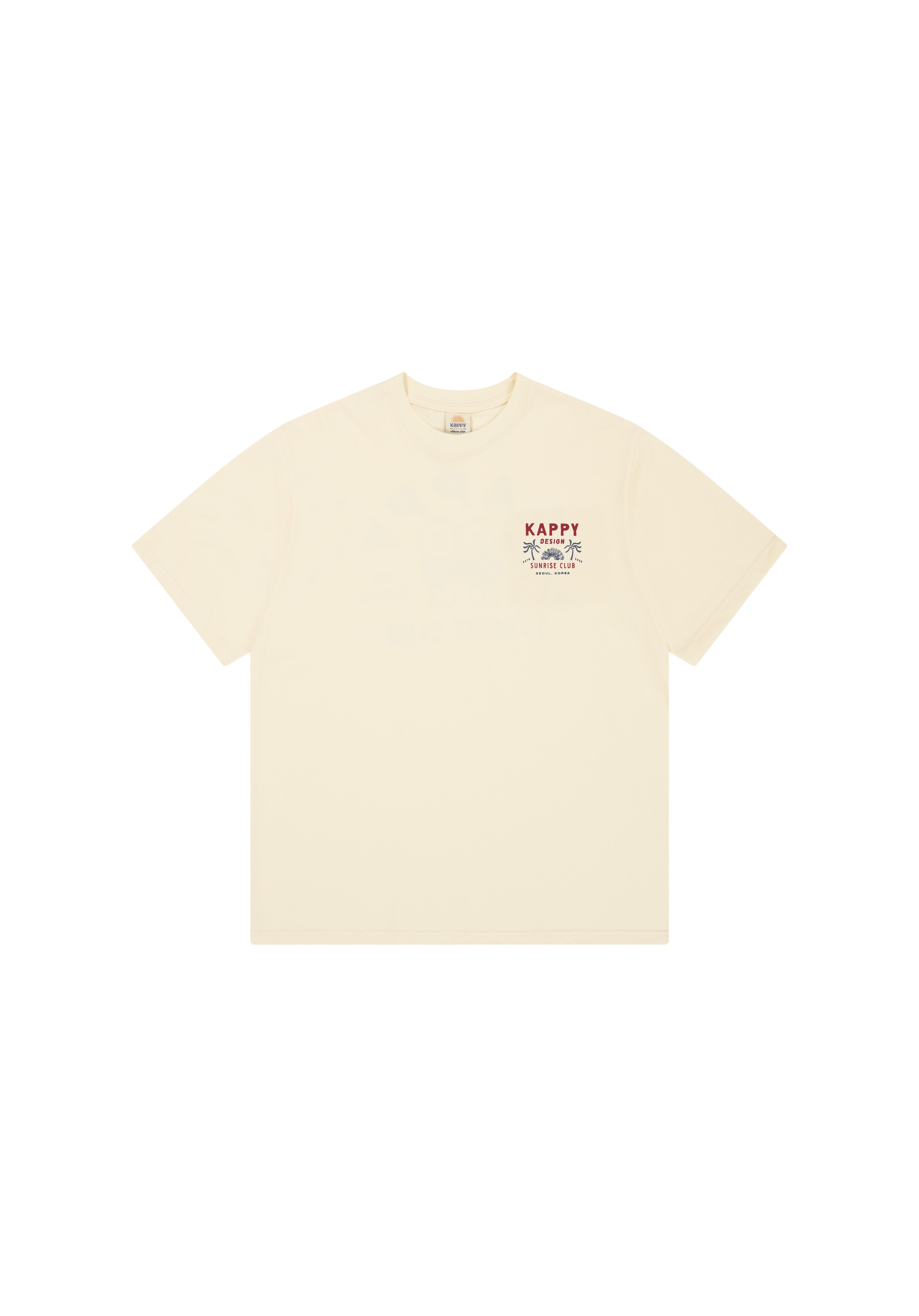 Palm Coast Half T-shirt (Cream)