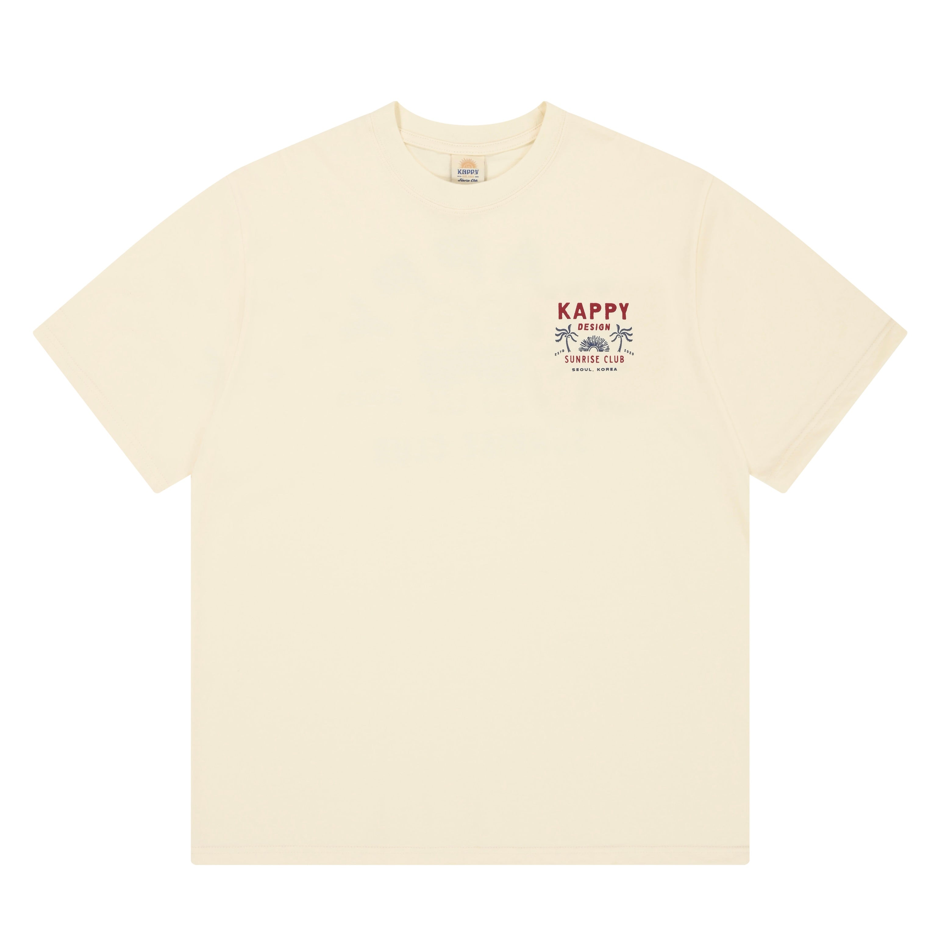 Palm Coast Half T-shirt (Cream)