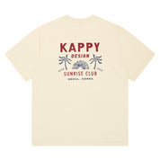 Palm Coast Half T-shirt (Cream)