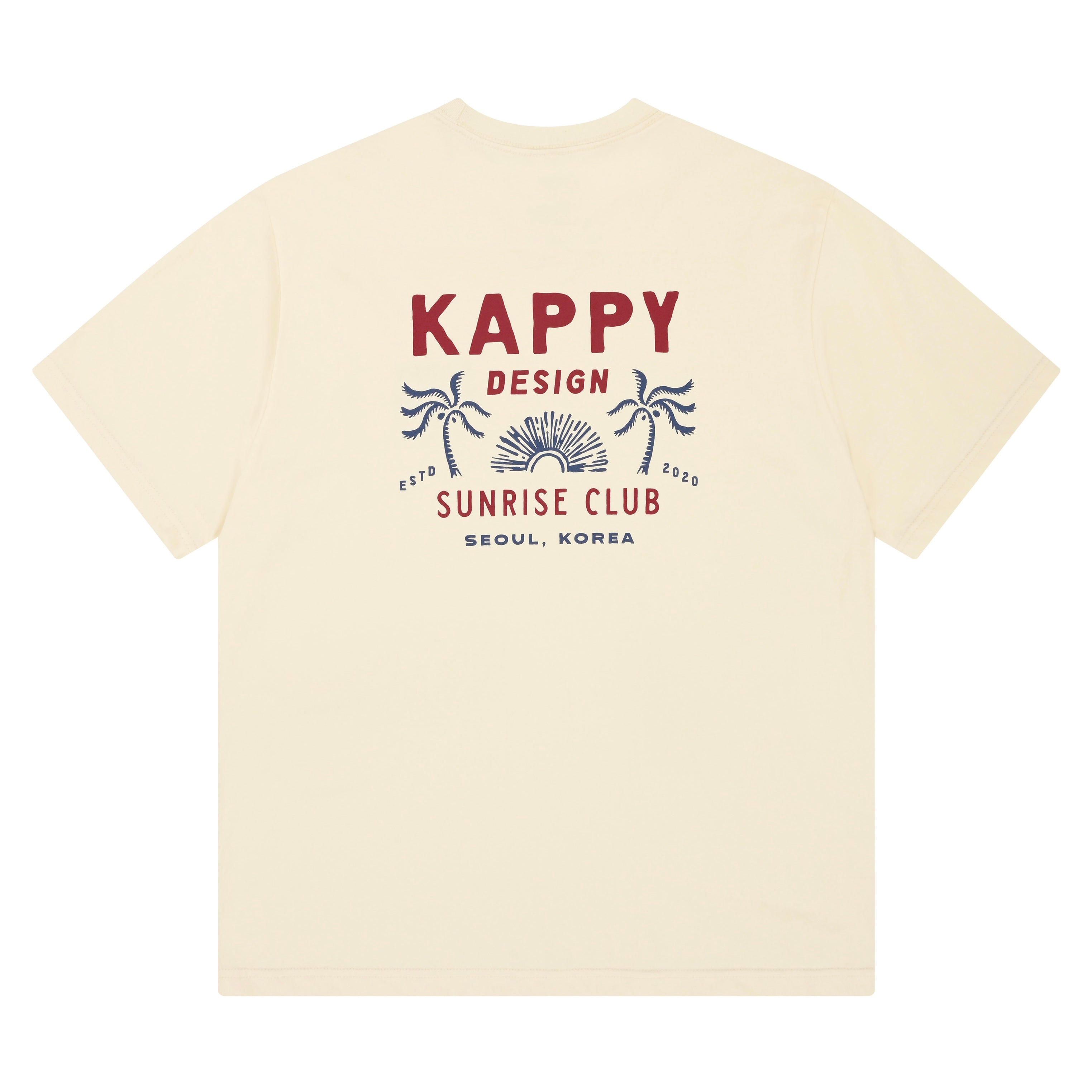 Palm Coast Half T-shirt (Cream)