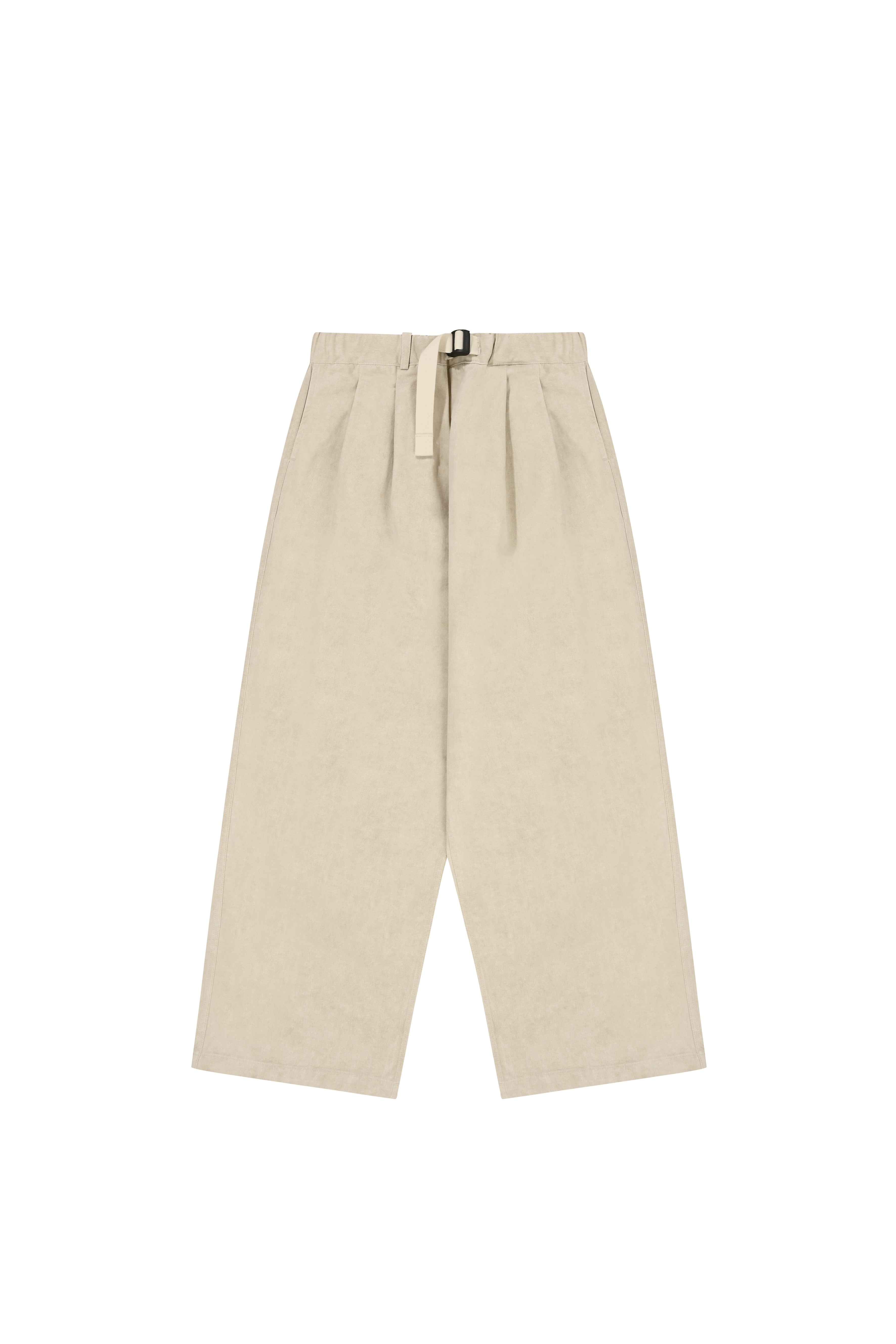Pigment Two Tuck Wide Pants (Cream)
