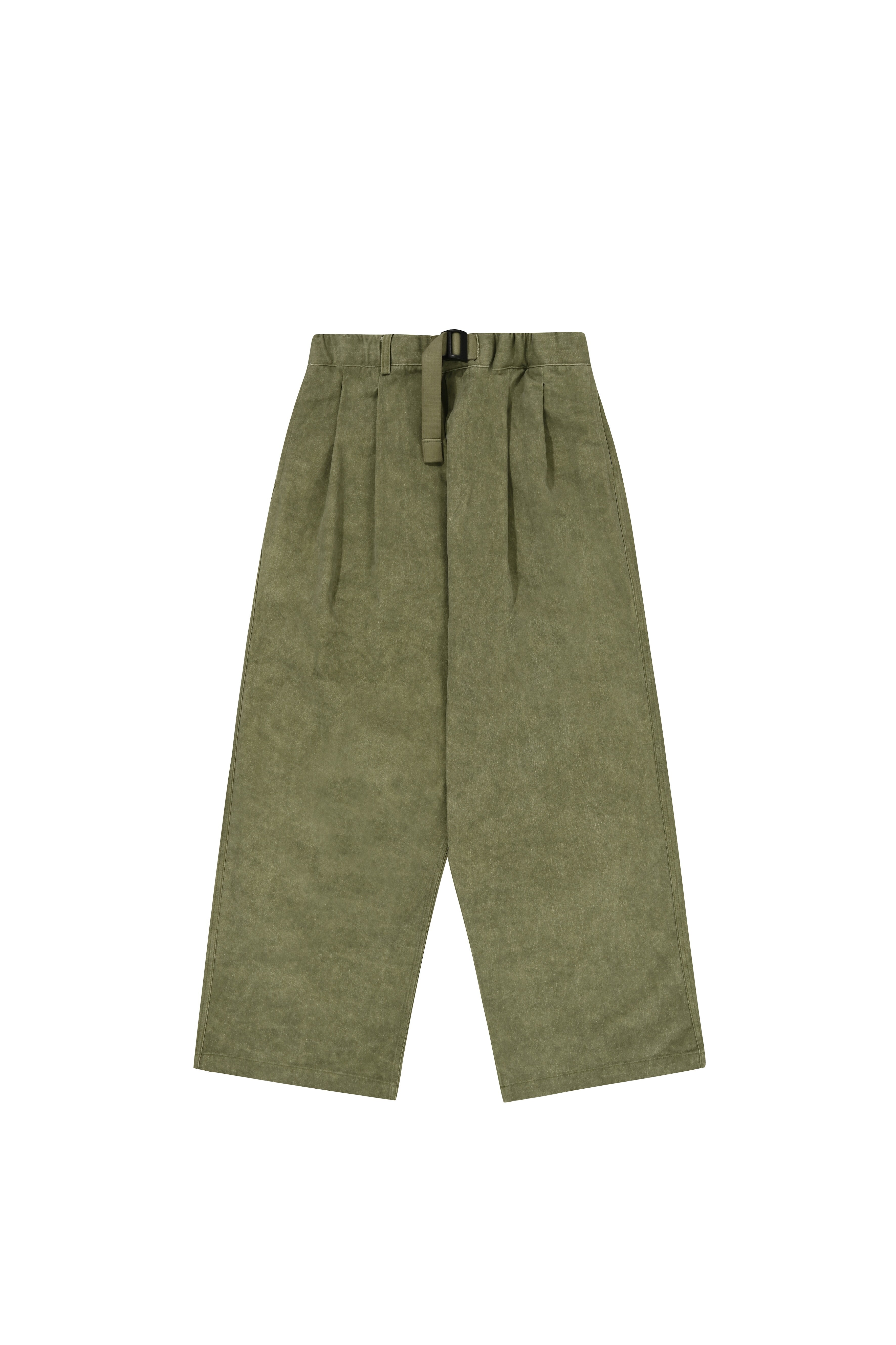Pigment Two Tuck Wide Pants (Khaki)