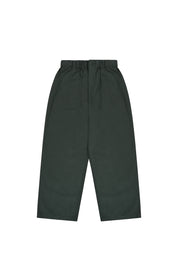 Dark green pants on a white background