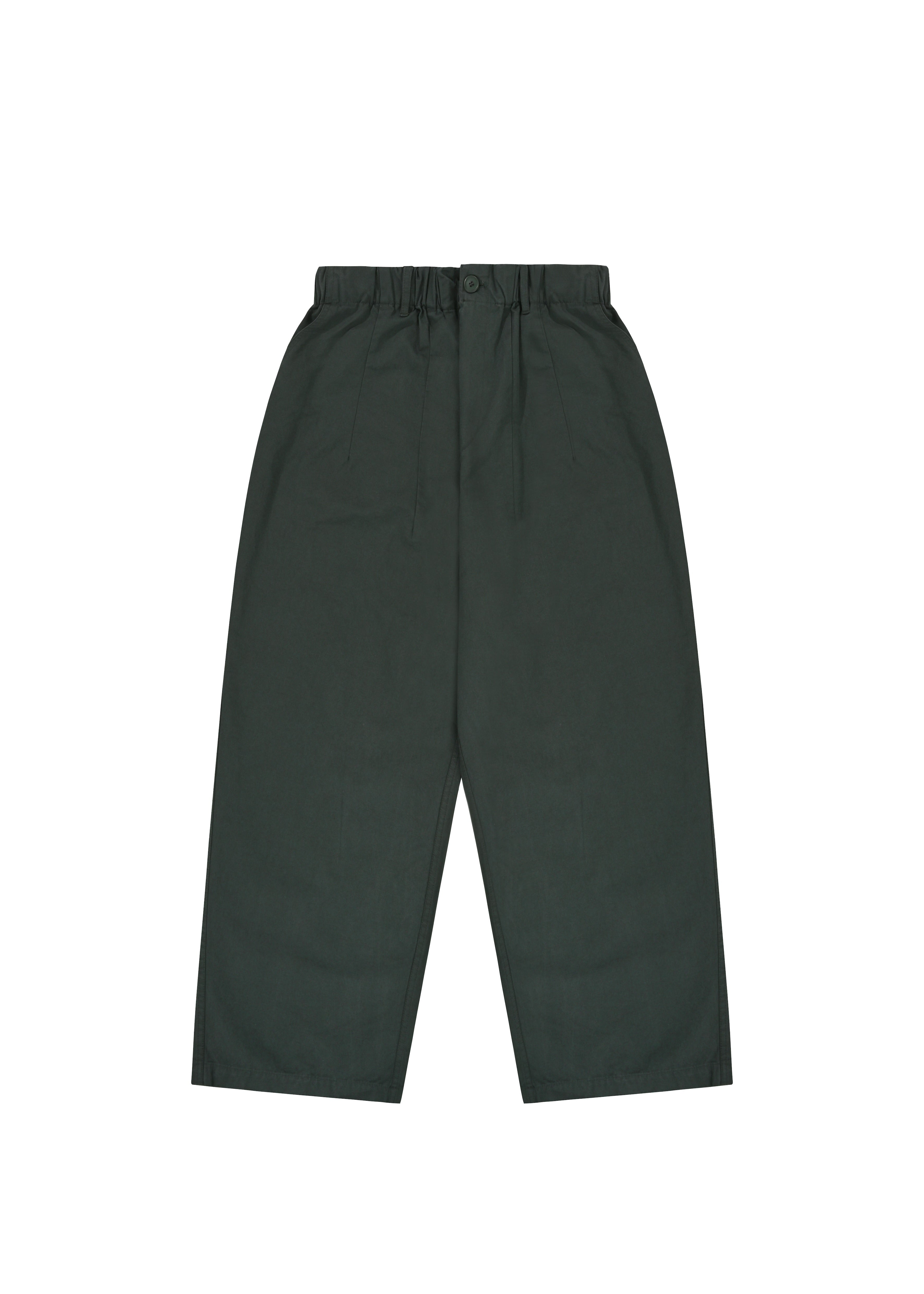 Dark green pants on a white background