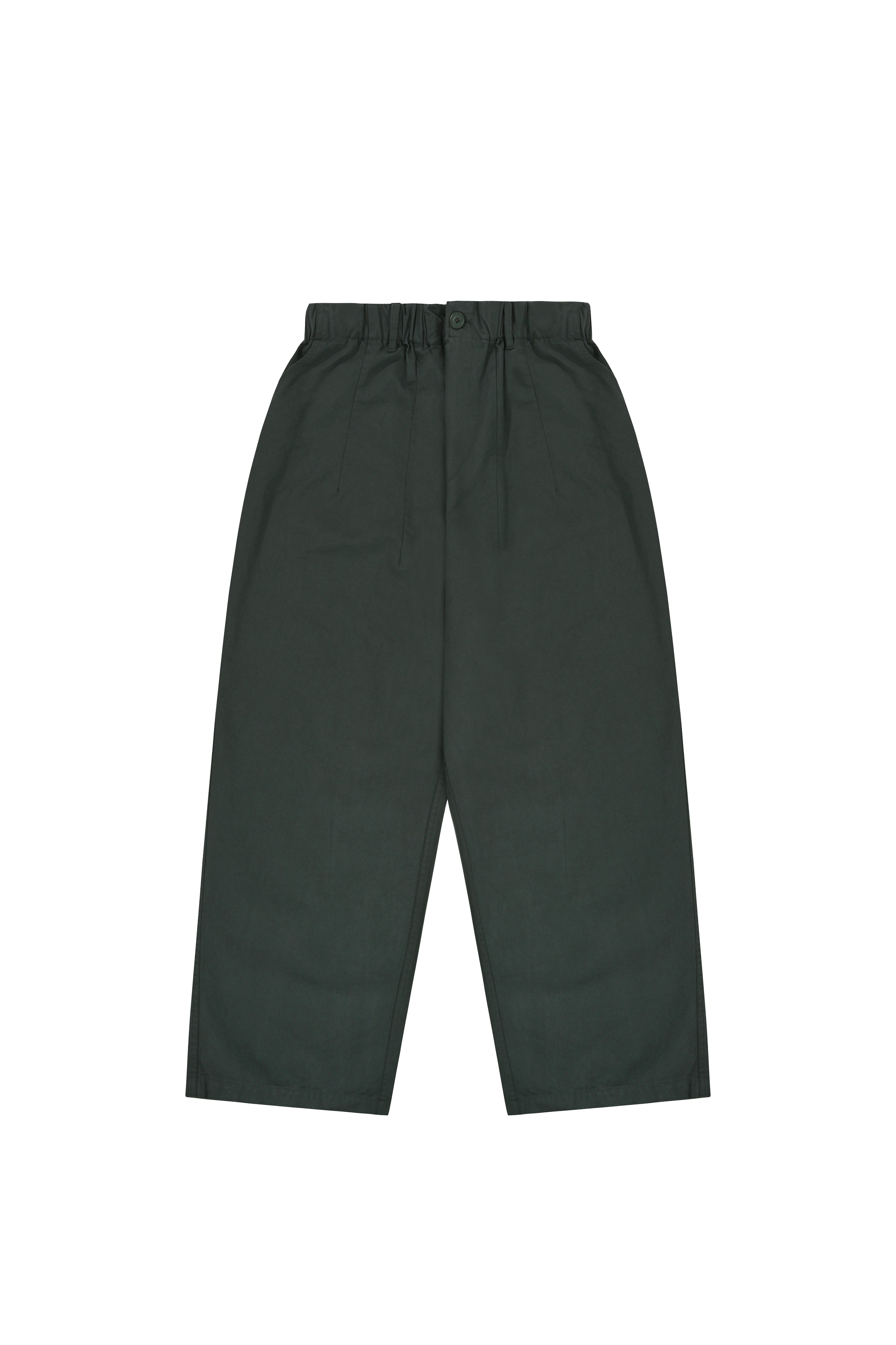Dark green pants on a white background